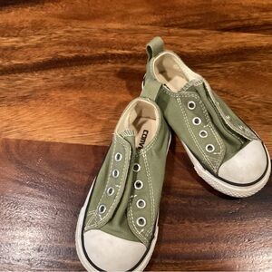 Converse Kids Olive Slip-On Sneakers